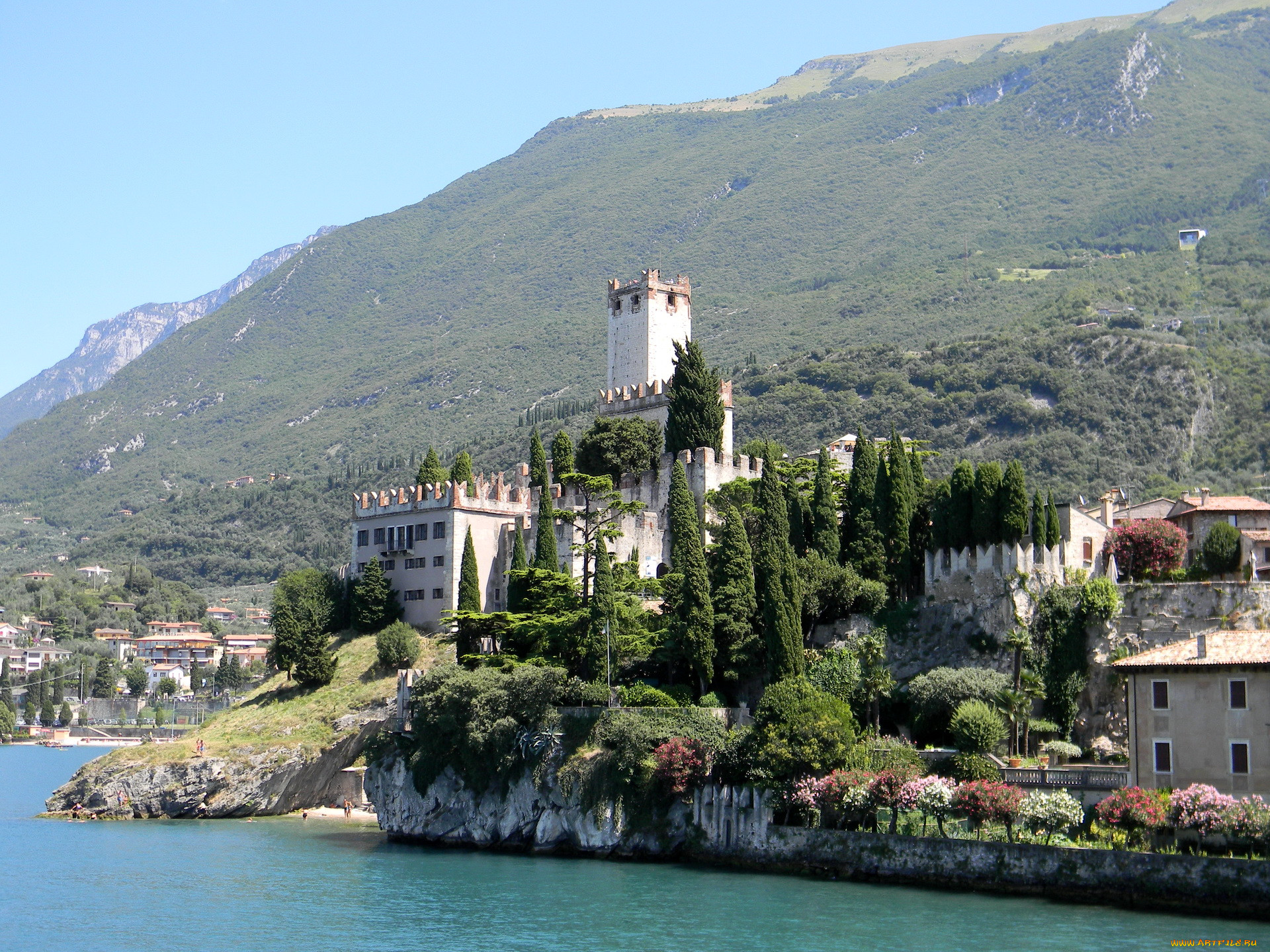 castle, of, malcesine, , , , , , 